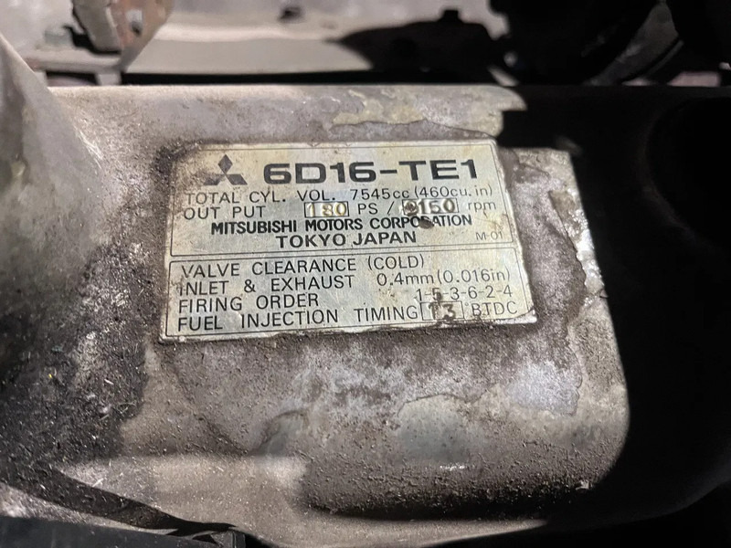 Kobelco Mitsubishi 6D16-TE1 from kobelco crane Fuso motor 142 kW 180PK - Motor für LKW: das Bild 3 Kobelco Mitsubishi 6D16-TE1 from kobelco crane Fuso motor 142 kW 180PK - Motor für LKW: das Bild 3