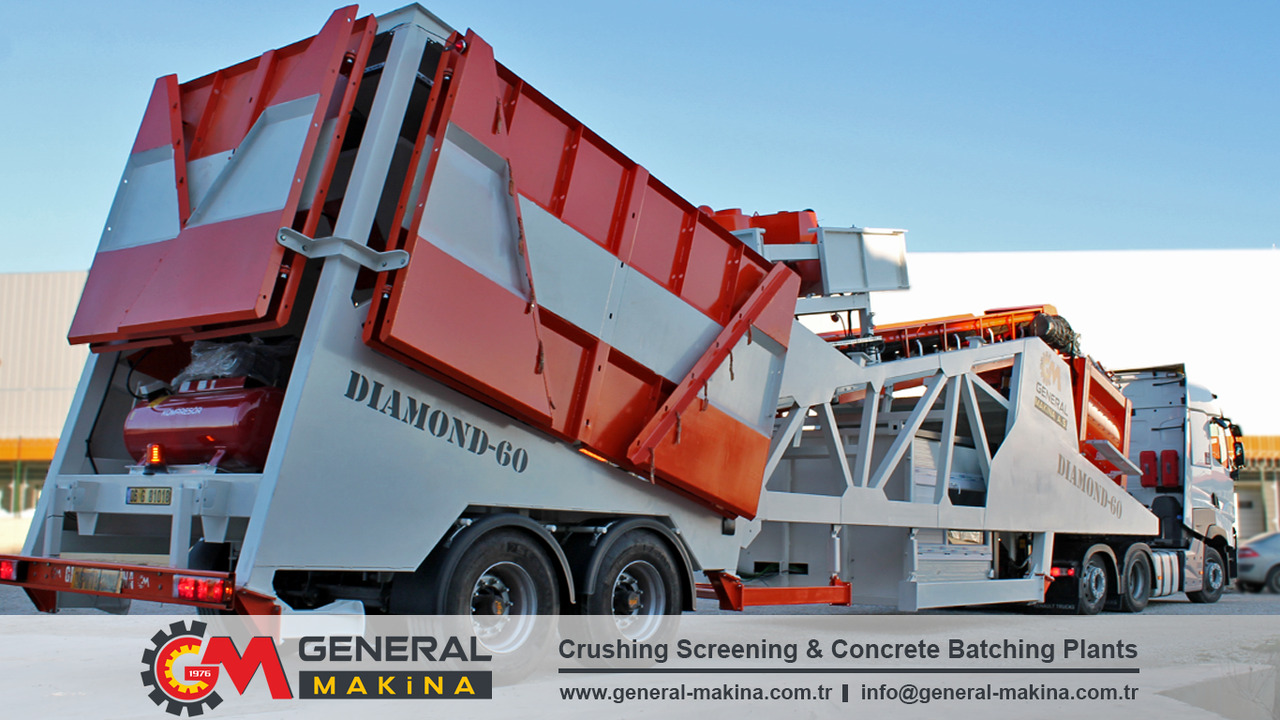 General Makina Diamond 60 m3 Mobile Concrete Batching Plant - Betonmischanlage: das Bild 2 General Makina Diamond 60 m3 Mobile Concrete Batching Plant - Betonmischanlage: das Bild 2