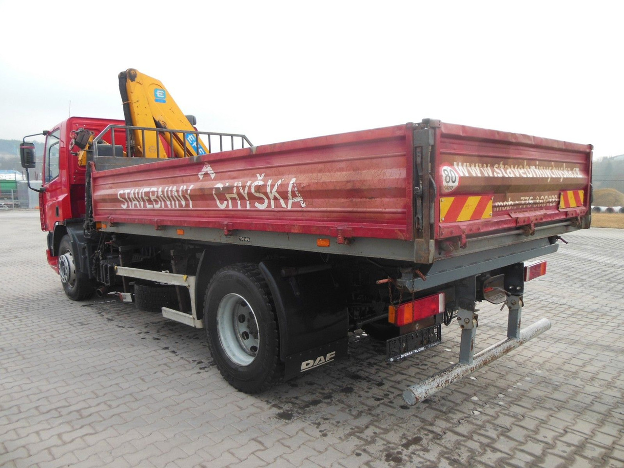 DAF CF 65.240,KRAN EFFER 110/2S,MANUELL,BLATT,1 HAND - Kipper, Autokran: das Bild 4 DAF CF 65.240,KRAN EFFER 110/2S,MANUELL,BLATT,1 HAND - Kipper, Autokran: das Bild 4