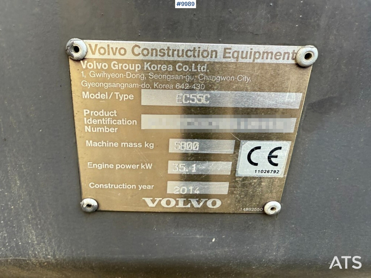 Kettenbagger Crawler excavator Volvo EC55C with tiltrotator and buckets: das Bild 13 Kettenbagger Crawler excavator Volvo EC55C with tiltrotator and buckets: das Bild 13