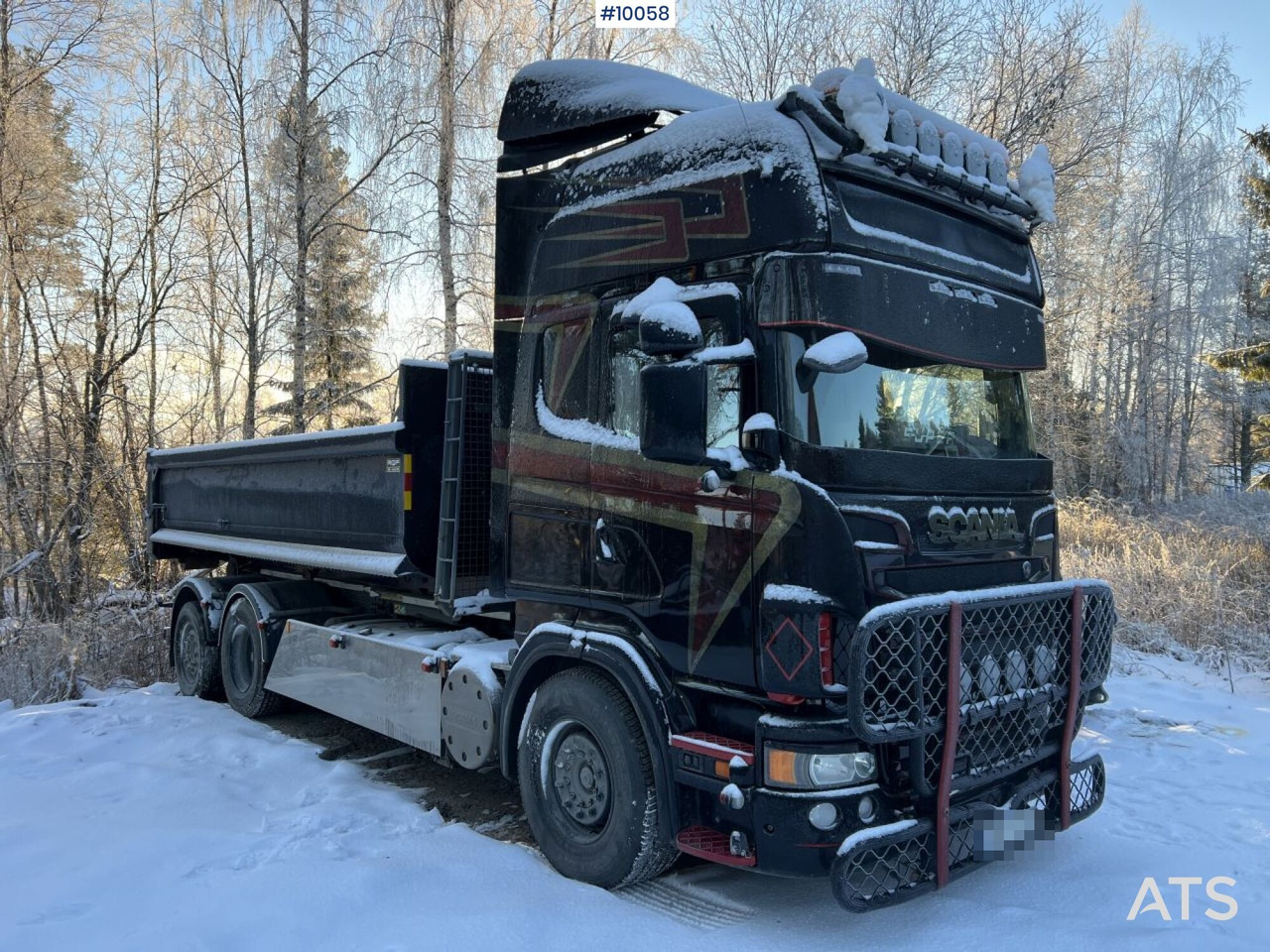 Scania R730 Hooklift truck with double flatbed - Abrollkipper: das Bild 1 Scania R730 Hooklift truck with double flatbed - Abrollkipper: das Bild 1