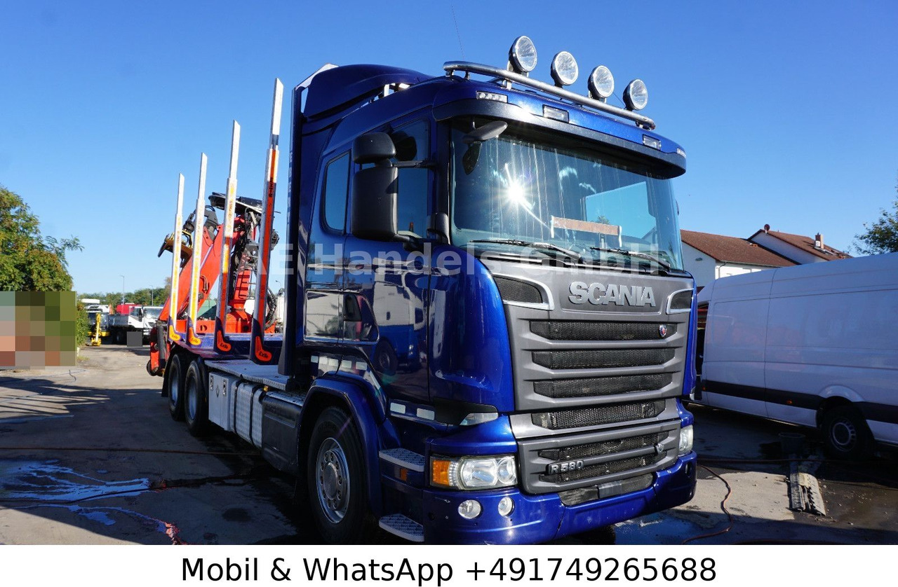 Scania R580 V8 LL 6x4 Palfinger-M120Z79 *Retarder/ACC - Holztransporter, Autokran: das Bild 1 Scania R580 V8 LL 6x4 Palfinger-M120Z79 *Retarder/ACC - Holztransporter, Autokran: das Bild 1