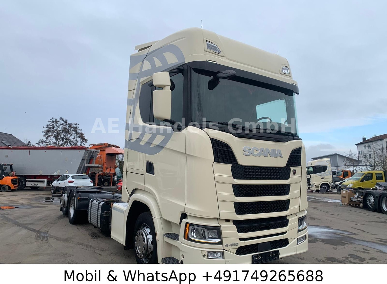 Scania S450 HighLine LL 6x2 BDF*Retarder/AHK/2xTank/ACC - Containerwagen/ Wechselfahrgestell LKW: das Bild 1 Scania S450 HighLine LL 6x2 BDF*Retarder/AHK/2xTank/ACC - Containerwagen/ Wechselfahrgestell LKW: das Bild 1