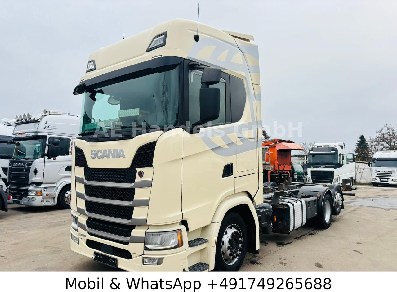Containerwagen/ Wechselfahrgestell LKW Scania S450 HighLine LL 6x2 BDF*Retarder/AHK/2xTank/ACC: das Bild 7 Containerwagen/ Wechselfahrgestell LKW Scania S450 HighLine LL 6x2 BDF*Retarder/AHK/2xTank/ACC: das Bild 7
