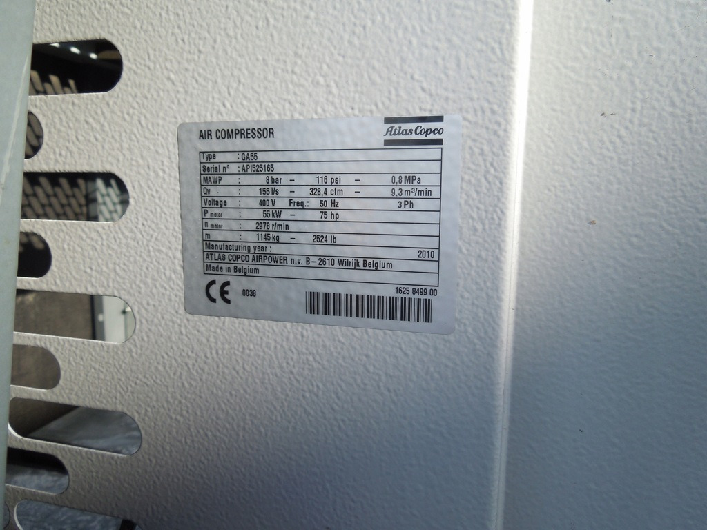 ATLAS COPCO GA55 - Luftkompressor: das Bild 4 ATLAS COPCO GA55 - Luftkompressor: das Bild 4