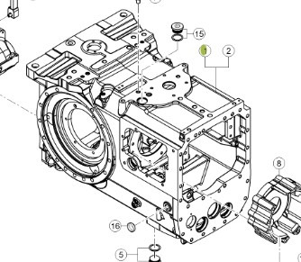 Claas Axion 870 Obudowa Tylnego Mostu 0011430140 0011430190 - Achse und Teile für Landmaschine: das Bild 1 Claas Axion 870 Obudowa Tylnego Mostu 0011430140 0011430190 - Achse und Teile für Landmaschine: das Bild 1