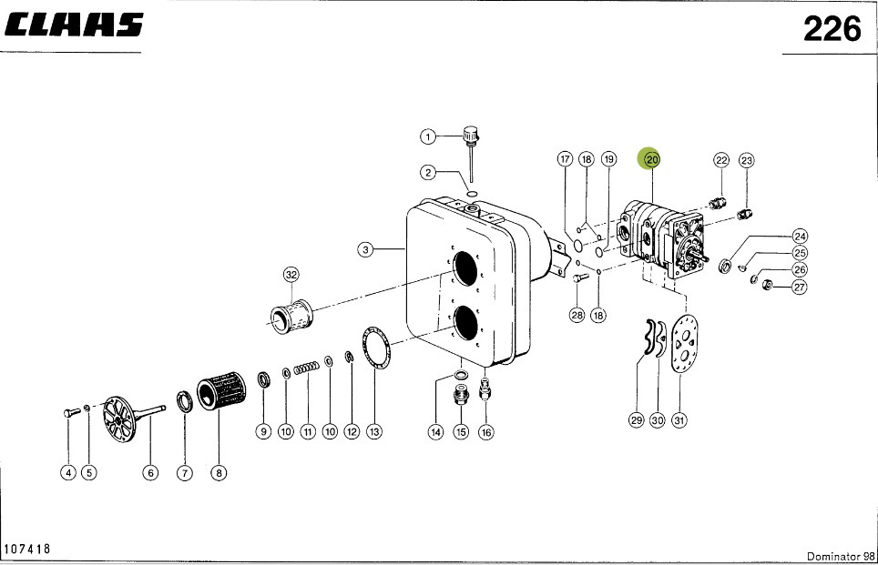 Claas Dominator 98 - pompa hydrauliczna 0006568601 - Hydraulikpumpe für Landmaschine: das Bild 1 Claas Dominator 98 - pompa hydrauliczna 0006568601 - Hydraulikpumpe für Landmaschine: das Bild 1