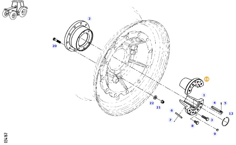 Fendt 828 Vario - piasta koła 920700180100 - Radnabe/-lagerung für Landmaschine: das Bild 1 Fendt 828 Vario - piasta koła 920700180100 - Radnabe/-lagerung für Landmaschine: das Bild 1