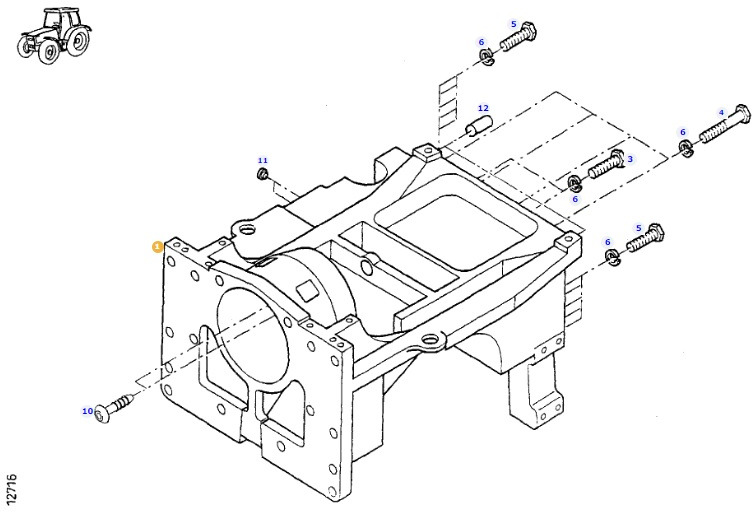 Fendt 927 930 933 936 - obudowa przedniego mostu 926301010012 - Achse und Teile für Landmaschine: das Bild 1 Fendt 927 930 933 936 - obudowa przedniego mostu 926301010012 - Achse und Teile für Landmaschine: das Bild 1