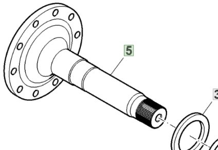 John Deere 6195R Wał Koła Tylni Tylnej Osi R293693 - Hinterachse für Landmaschine: das Bild 1 John Deere 6195R Wał Koła Tylni Tylnej Osi R293693 - Hinterachse für Landmaschine: das Bild 1