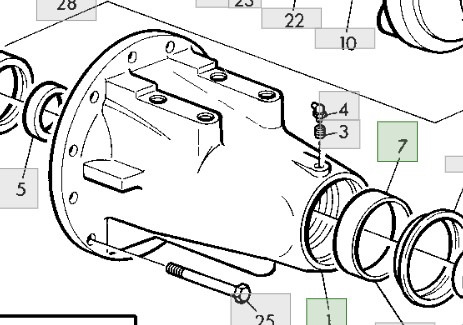 John Deere 6810 6910 Obudowa Tylnego Mostu Pochwa R156481 - Achse und Teile für Landmaschine: das Bild 1 John Deere 6810 6910 Obudowa Tylnego Mostu Pochwa R156481 - Achse und Teile für Landmaschine: das Bild 1