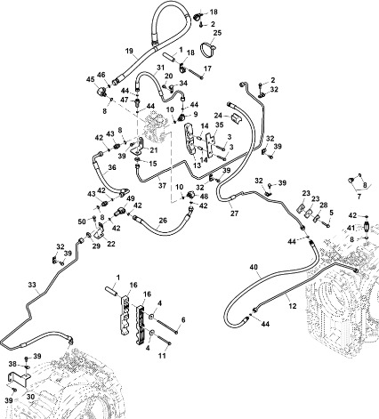 John Deere 9470RX - Przewód hamulcowy RE586767 (Hamulec) - Bremsleitung/ Bremsschlauch für Traktor: das Bild 1 John Deere 9470RX - Przewód hamulcowy RE586767 (Hamulec) - Bremsleitung/ Bremsschlauch für Traktor: das Bild 1
