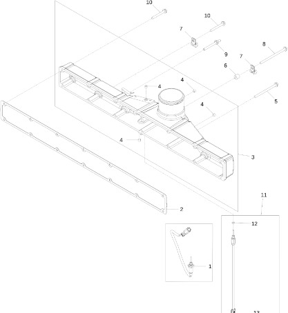 John Deere 9470RX - Wlot powietrza RE534084 (Silnik) - Luftansaugsystem für Traktor: das Bild 1 John Deere 9470RX - Wlot powietrza RE534084 (Silnik) - Luftansaugsystem für Traktor: das Bild 1