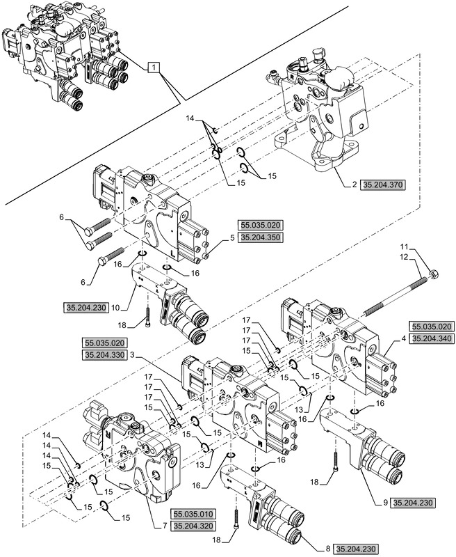 New Holland T6090 T6070 Regen zawor hydr reman-hyd valve 47887017R - Hydraulik ventil für Landmaschine: das Bild 1 New Holland T6090 T6070 Regen zawor hydr reman-hyd valve 47887017R - Hydraulik ventil für Landmaschine: das Bild 1