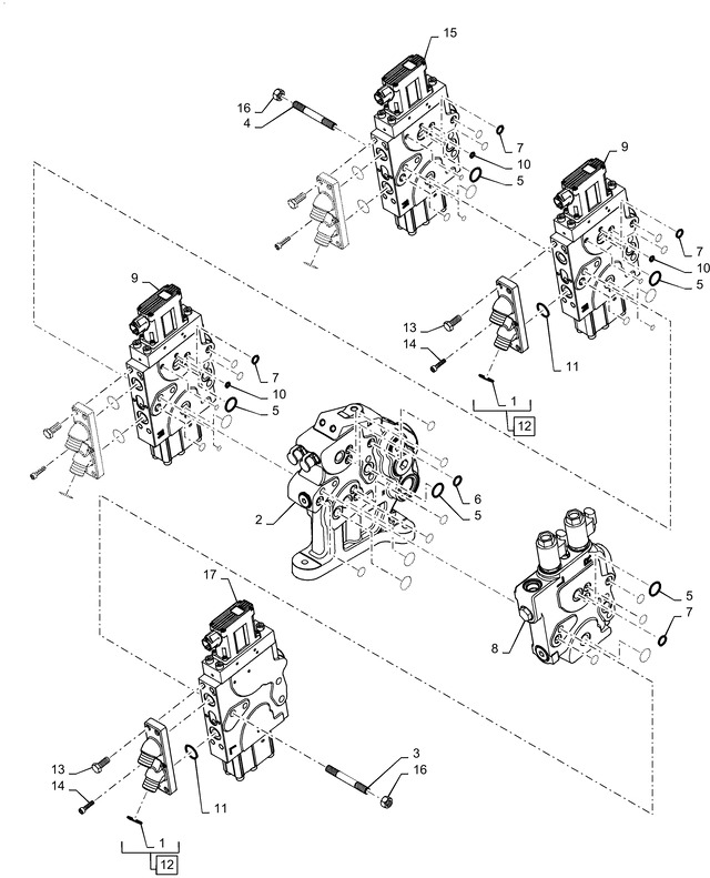 New Holland T6090 T6070 Sekcja zaworu hydr 87496186 - Hydraulik ventil für Landmaschine: das Bild 1 New Holland T6090 T6070 Sekcja zaworu hydr 87496186 - Hydraulik ventil für Landmaschine: das Bild 1