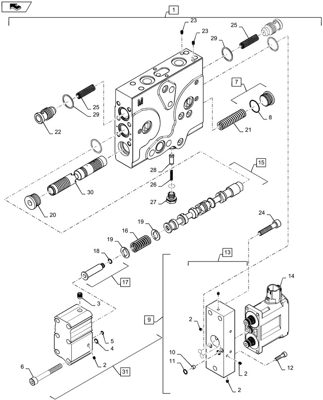 New Holland T6090 T6070 T7230 Sekcja zaworu hydr hyd valve section 47434186 - Hydraulik ventil für Landmaschine: das Bild 1 New Holland T6090 T6070 T7230 Sekcja zaworu hydr hyd valve section 47434186 - Hydraulik ventil für Landmaschine: das Bild 1