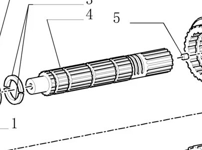 New Holland T7 T6030 T6050 TM165 TM155 TM140 TM145 TM180 TM190 Wałek Główny 5180850 - Getriebe und Teile für Landmaschine: das Bild 1 New Holland T7 T6030 T6050 TM165 TM155 TM140 TM145 TM180 TM190 Wałek Główny 5180850 - Getriebe und Teile für Landmaschine: das Bild 1