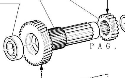 New Holland T7 T6050 TM165 TM155 TM150 TM140 TM145 TM180 Wałek Napędzany 5166028 - Getriebe und Teile für Landmaschine: das Bild 1 New Holland T7 T6050 TM165 TM155 TM150 TM140 TM145 TM180 Wałek Napędzany 5166028 - Getriebe und Teile für Landmaschine: das Bild 1