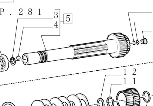 New Holland T7 T6070 T6080 TM165 TM155 TM150 TM140 TM145 Wałek Główny Skrzyni 5180808 - Getriebe und Teile für Landmaschine: das Bild 1 New Holland T7 T6070 T6080 TM165 TM155 TM150 TM140 TM145 Wałek Główny Skrzyni 5180808 - Getriebe und Teile für Landmaschine: das Bild 1