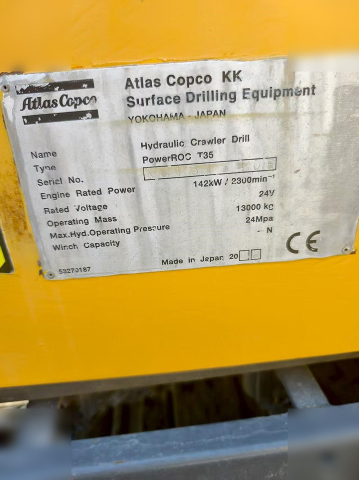 2012 ATLAS COPCO T35 - Bohrgerät: das Bild 5 2012 ATLAS COPCO T35 - Bohrgerät: das Bild 5
