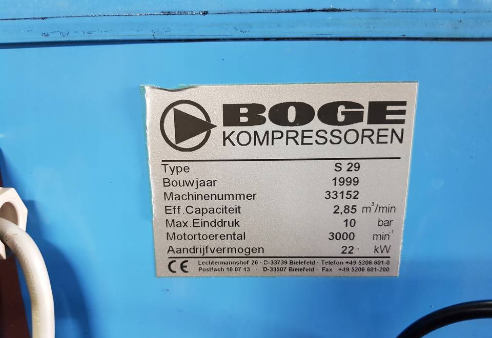 KOMPRESOR ŚRUBOWY BOGE S 29 - Luftkompressor: das Bild 3 KOMPRESOR ŚRUBOWY BOGE S 29 - Luftkompressor: das Bild 3