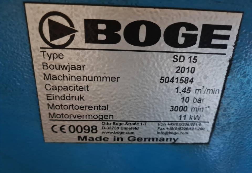 Kompresor śrubowy Boge SD 15, 11 kw - Luftkompressor: das Bild 5 Kompresor śrubowy Boge SD 15, 11 kw - Luftkompressor: das Bild 5