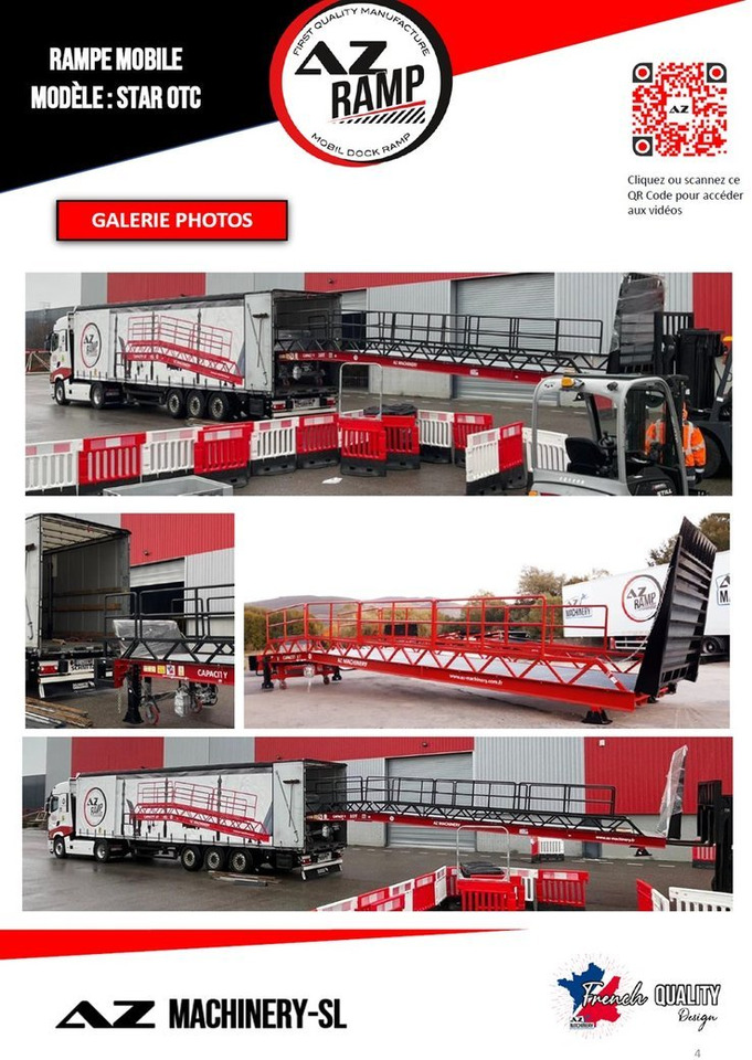 Loading Ramp with with hydraulic folding bridge - AZ RAMP - STAR-OTC- 8T. 8 ton capacity - Verladerampe: das Bild 5 Loading Ramp with with hydraulic folding bridge - AZ RAMP - STAR-OTC- 8T. 8 ton capacity - Verladerampe: das Bild 5