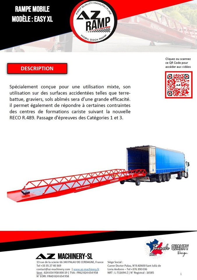 **RENTAL 12-24-36 Month** AZ RAMP-EASY XL-8 . Mobil Loading Ramp - Verladerampe: das Bild 3 **RENTAL 12-24-36 Month** AZ RAMP-EASY XL-8 . Mobil Loading Ramp - Verladerampe: das Bild 3
