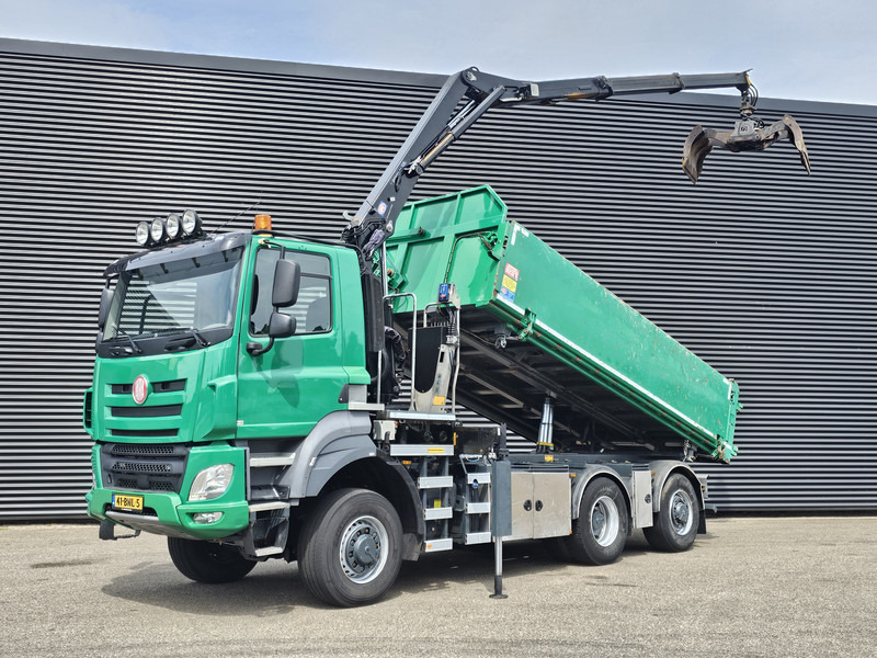 DAF TATRA 6X6 / T158/II / 2 SIDE TIPPER - HMF Z CRANE - Kipper, Autokran: das Bild 1 DAF TATRA 6X6 / T158/II / 2 SIDE TIPPER - HMF Z CRANE - Kipper, Autokran: das Bild 1
