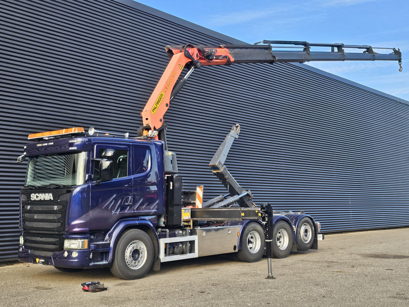 Scania G490 8x4*4 / PALFINGER CRANE + HOOKLIFT - Abrollkipper, Autokran: das Bild 1 Scania G490 8x4*4 / PALFINGER CRANE + HOOKLIFT - Abrollkipper, Autokran: das Bild 1