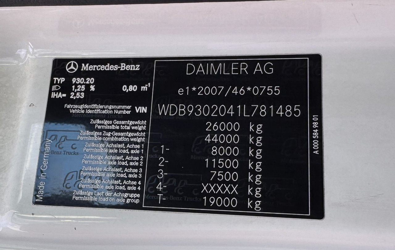 Mercedes-Benz 2541 6X2 Pritsche mit Kran Atlas 135 E2 Funk - Autokran: das Bild 2 Mercedes-Benz 2541 6X2 Pritsche mit Kran Atlas 135 E2 Funk - Autokran: das Bild 2