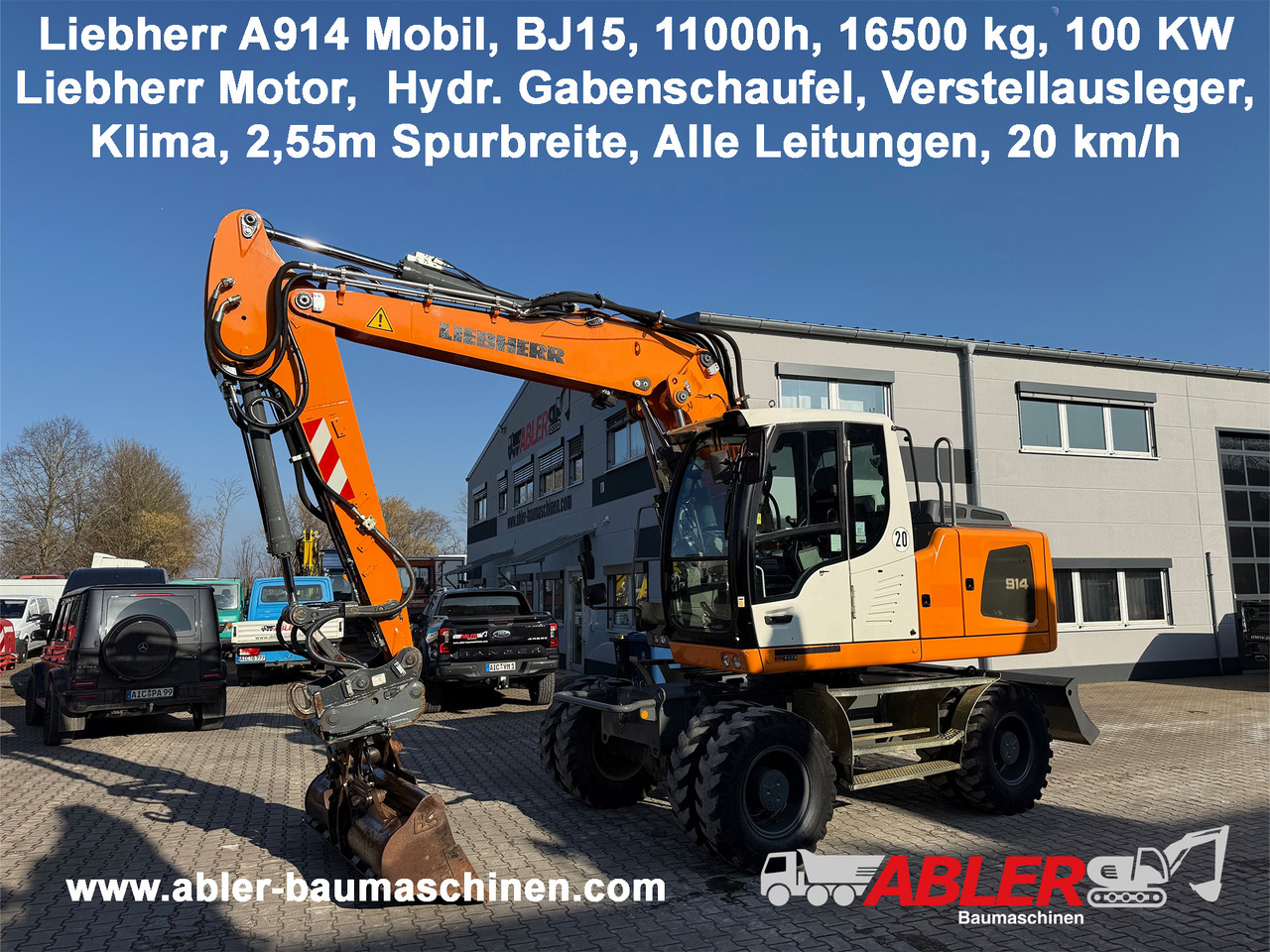 Liebherr A914 Mobilbagger OQ65 Klima - Mobilbagger: das Bild 1 Liebherr A914 Mobilbagger OQ65 Klima - Mobilbagger: das Bild 1