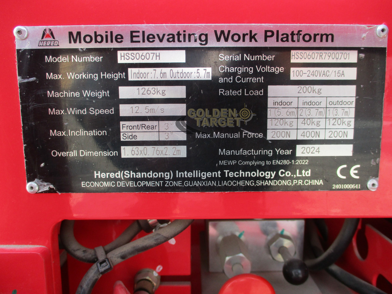 Scherenbühne Hered HSS0607H Hydraulic Scissor Lift: das Bild 11 Scherenbühne Hered HSS0607H Hydraulic Scissor Lift: das Bild 11