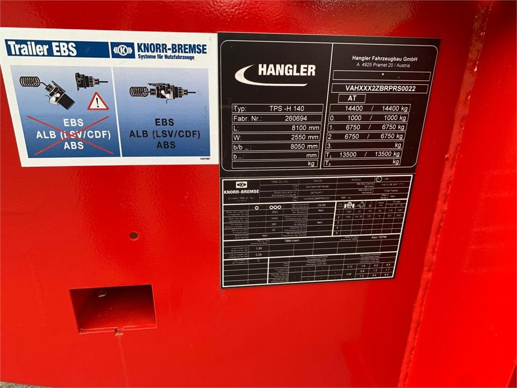 Tieflader Anhänger Hangler TPS-H 140 2 akslet kærre med ramper: das Bild 17 Tieflader Anhänger Hangler TPS-H 140 2 akslet kærre med ramper: das Bild 17