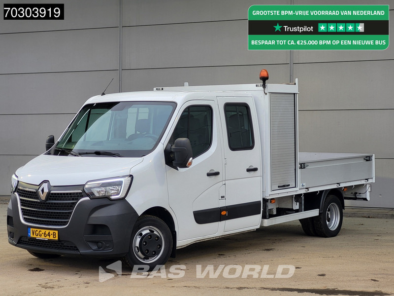 Renault Master 145PK Open Laadbak Dubbel Cabine 3,5t Trekhaak Dubbellucht LED Airco Cruise Standkachel APK 07-2026 Euro6 Pritsche Pickup Open Box Air - Pritschenwagen: das Bild 1 Renault Master 145PK Open Laadbak Dubbel Cabine 3,5t Trekhaak Dubbellucht LED Airco Cruise Standkachel APK 07-2026 Euro6 Pritsche Pickup Open Box Air - Pritschenwagen: das Bild 1