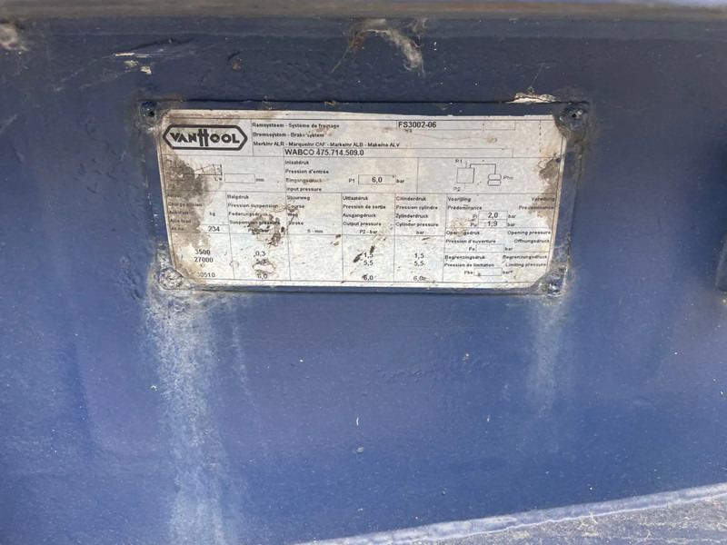 Container/ Wechselfahrgestell Auflieger Van Hool 20 FT Tipping chassis / kiepchassis: das Bild 10 Container/ Wechselfahrgestell Auflieger Van Hool 20 FT Tipping chassis / kiepchassis: das Bild 10