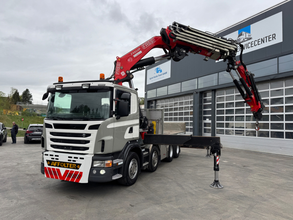 SCANIA G480 8x4 SZM/Pritsche Fassi 950 - Autokran: das Bild 1 SCANIA G480 8x4 SZM/Pritsche Fassi 950 - Autokran: das Bild 1