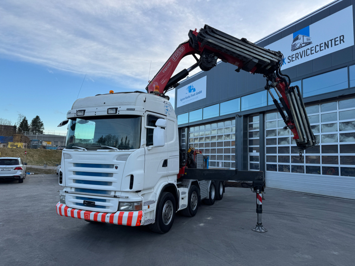 SCANIA R480 8x4 Fassi 660 SZM/Pritsche - Autokran: das Bild 1 SCANIA R480 8x4 Fassi 660 SZM/Pritsche - Autokran: das Bild 1