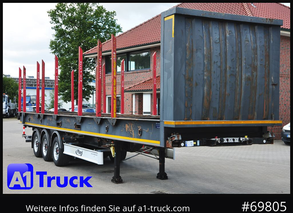 FLIEGL SDS01, Langholz, Containeraufbau, Liftachse, - Holzauflieger: das Bild 1 FLIEGL SDS01, Langholz, Containeraufbau, Liftachse, - Holzauflieger: das Bild 1