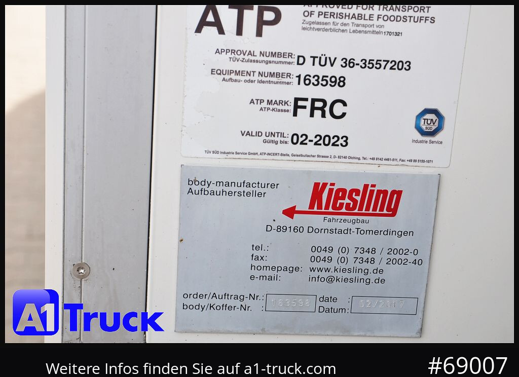 RENAULT D16- 280 Klima, TK 1000 R LBW+Türen - Kühlkoffer LKW: das Bild 4 RENAULT D16- 280 Klima, TK 1000 R LBW+Türen - Kühlkoffer LKW: das Bild 4