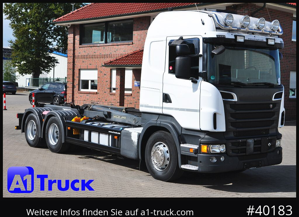 SCANIA R500, V8,, Meiller, Liftachse, - Abrollkipper: das Bild 1 SCANIA R500, V8,, Meiller, Liftachse, - Abrollkipper: das Bild 1