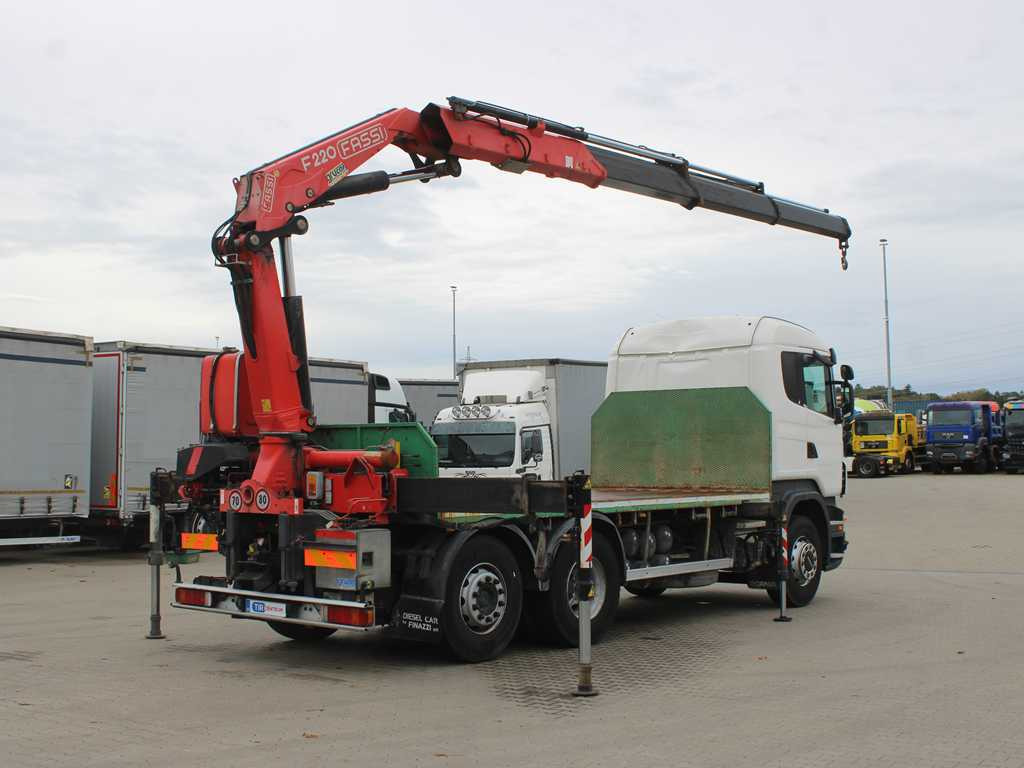 Scania R 500, 6X2, EURO 4, OPTICRUISE, HYDRAULIC ARM FASSI F220A.23 - Pritsche LKW, Autokran: das Bild 4 Scania R 500, 6X2, EURO 4, OPTICRUISE, HYDRAULIC ARM FASSI F220A.23 - Pritsche LKW, Autokran: das Bild 4