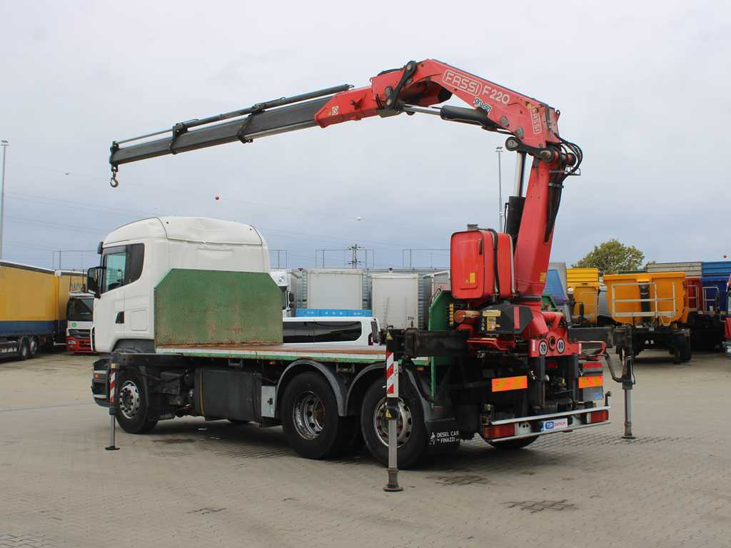 Scania R 500, 6X2, EURO 4, OPTICRUISE, HYDRAULIC ARM FASSI F220A.23 - Pritsche LKW, Autokran: das Bild 5 Scania R 500, 6X2, EURO 4, OPTICRUISE, HYDRAULIC ARM FASSI F220A.23 - Pritsche LKW, Autokran: das Bild 5