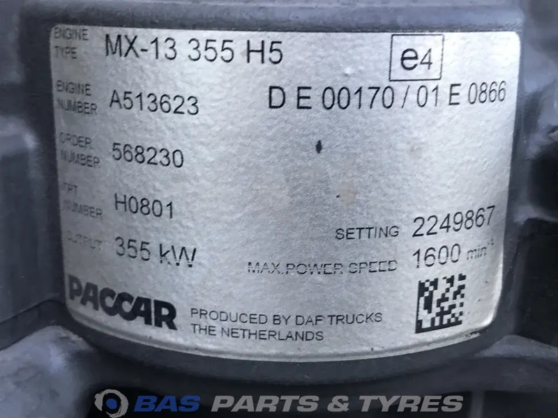 DAF XF G2 Motor DAF MX13 355 H5 2304398 - Motor für LKW: das Bild 5 DAF XF G2 Motor DAF MX13 355 H5 2304398 - Motor für LKW: das Bild 5