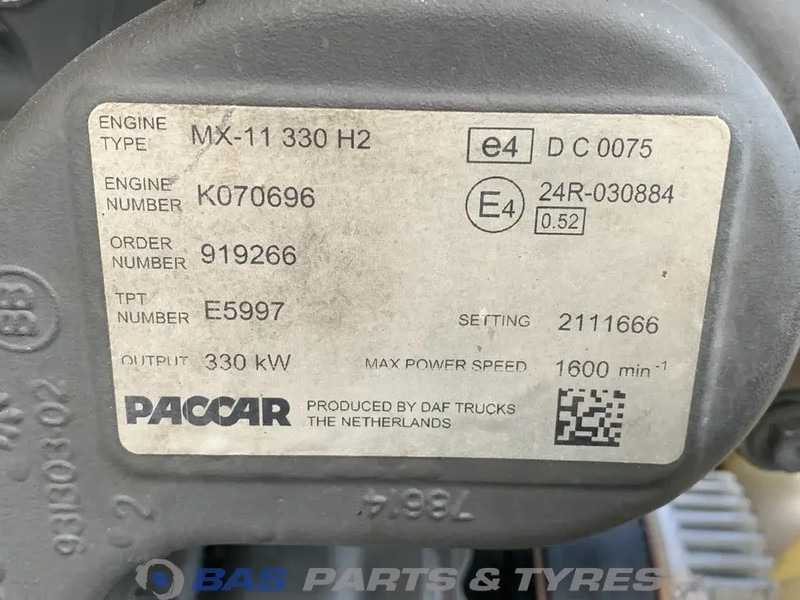 DAF XF106 Motor DAF MX11 330 H2 0452051 - Motor für LKW: das Bild 5 DAF XF106 Motor DAF MX11 330 H2 0452051 - Motor für LKW: das Bild 5