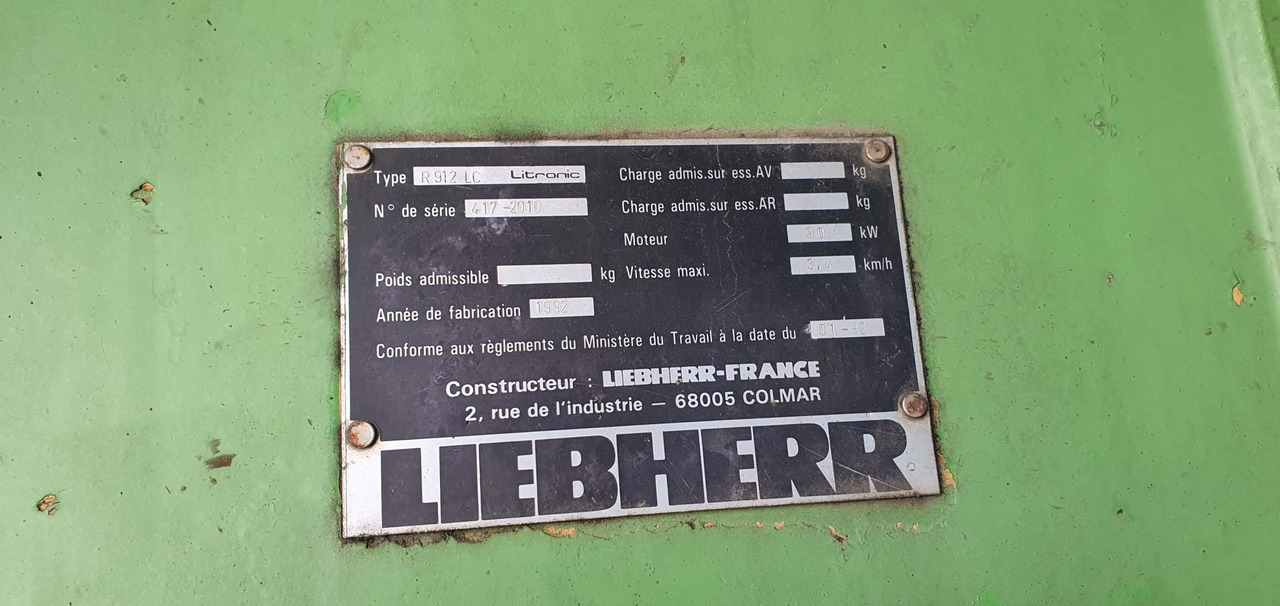 LIEBHERR R912LI - Kettenbagger: das Bild 2 LIEBHERR R912LI - Kettenbagger: das Bild 2