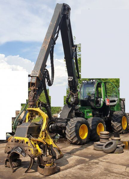 John Deere 1270E 6W - Harvester: das Bild 2 John Deere 1270E 6W - Harvester: das Bild 2