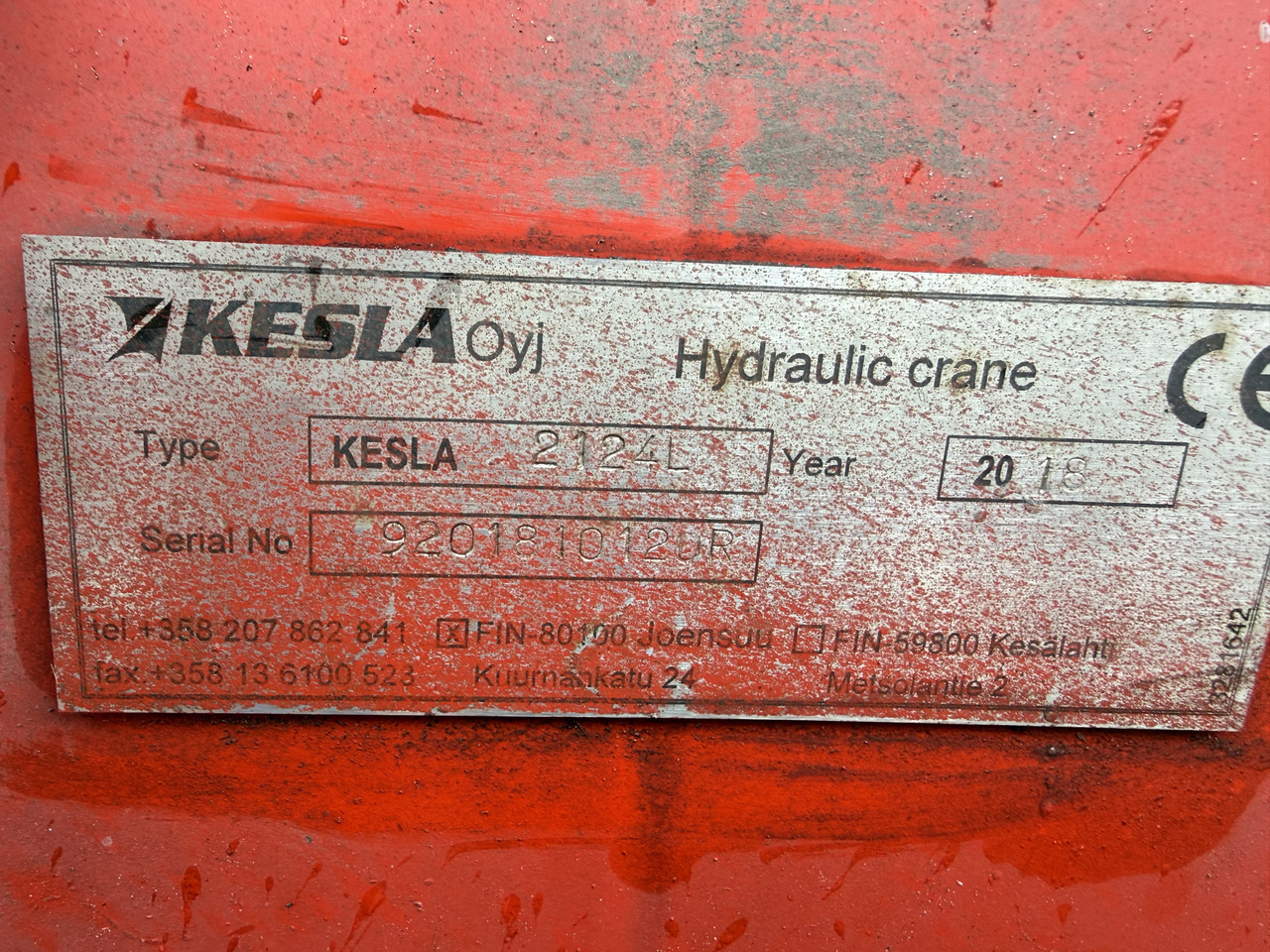 Kran Kesla 2124L - Holztransporter, Autokran: das Bild 5 Kran Kesla 2124L - Holztransporter, Autokran: das Bild 5