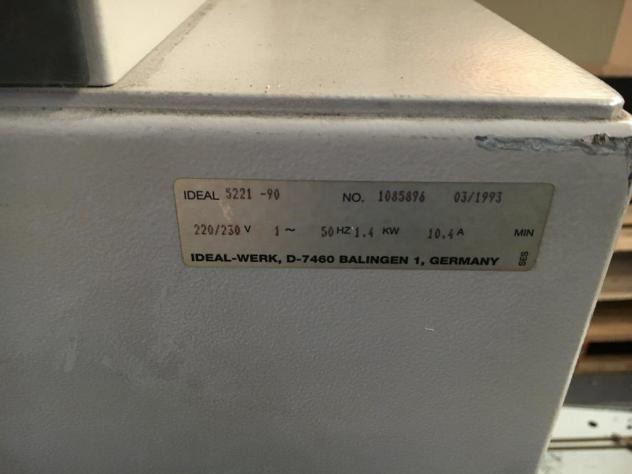 Jug & Priest Ideal 5221-90 cutting machine - Papierschneidemaschine: das Bild 3 Jug & Priest Ideal 5221-90 cutting machine - Papierschneidemaschine: das Bild 3