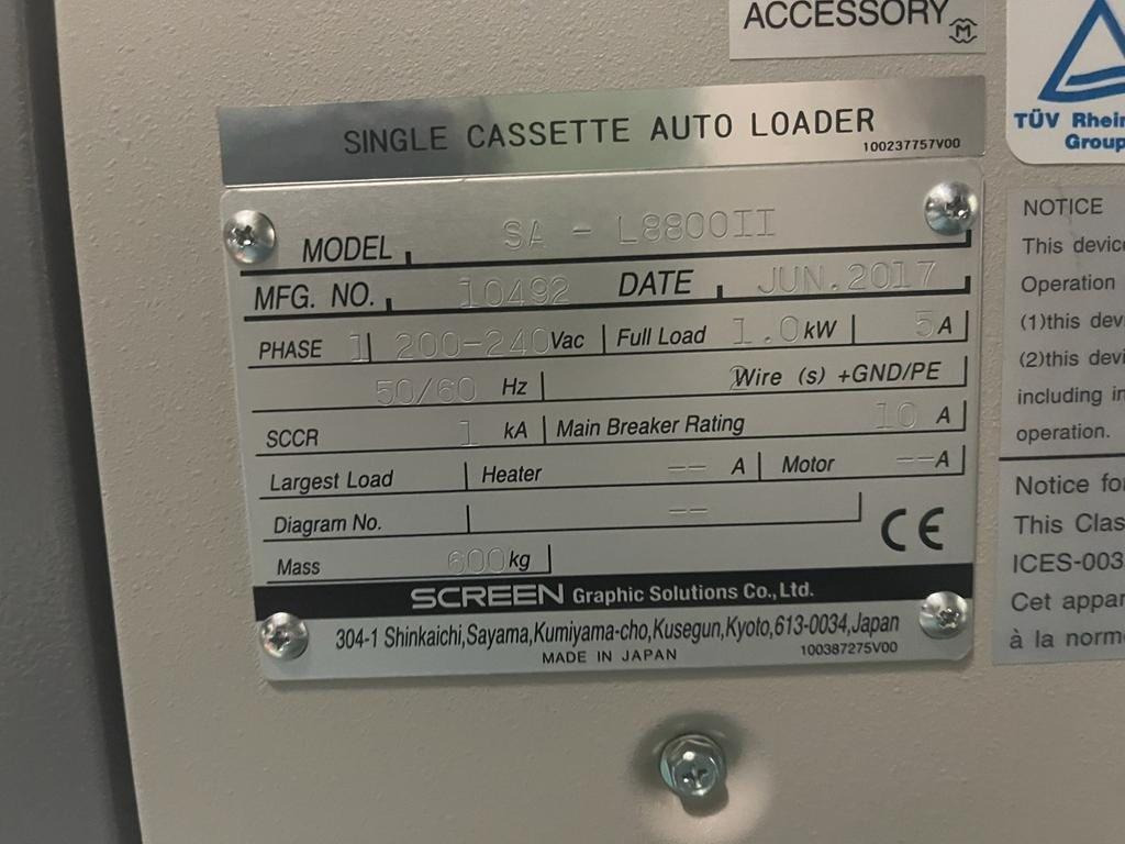 Plate storage cassette plate loader Dainippon Screen SAL 8800 II - Druckmaschine: das Bild 2 Plate storage cassette plate loader Dainippon Screen SAL 8800 II - Druckmaschine: das Bild 2